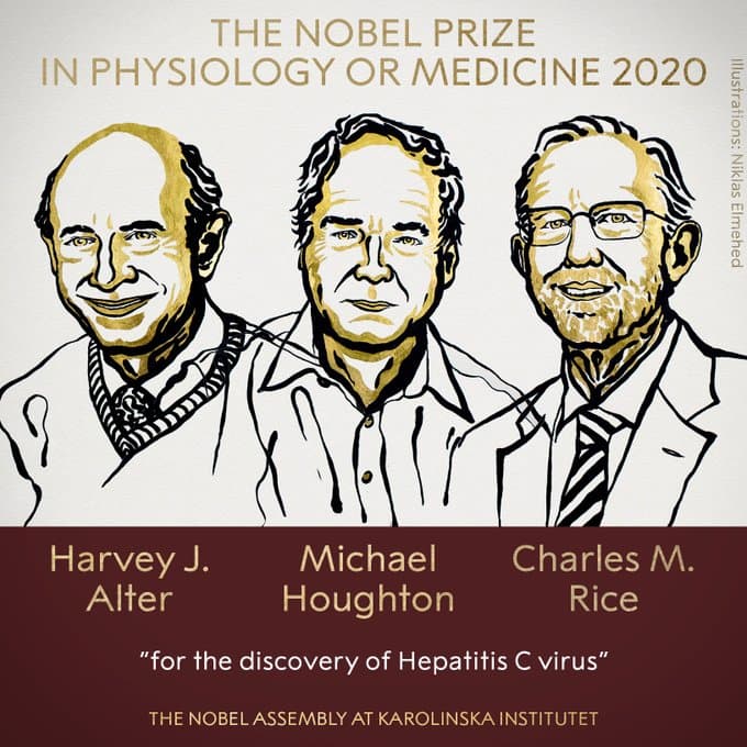Laureaci Nagrody Nobla w dziedzinie fizjologii i medycyny za 2020 rok