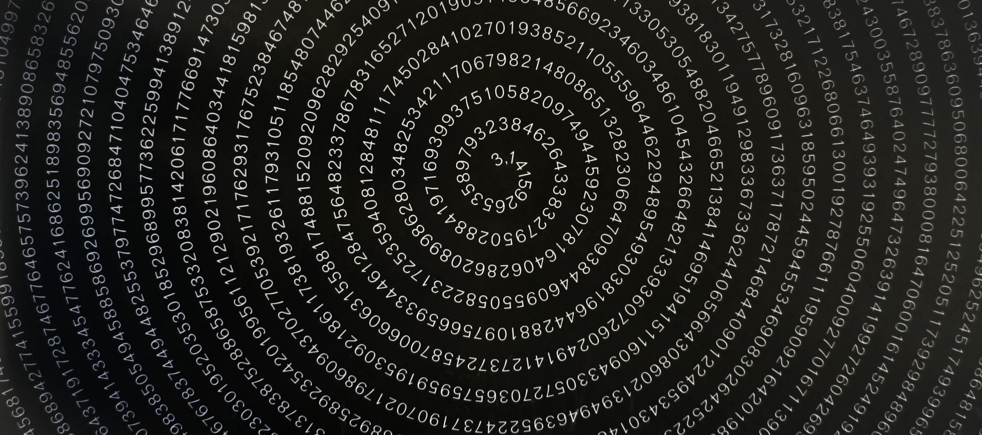 Spirala złożona z cyfr składających się na liczbę PI